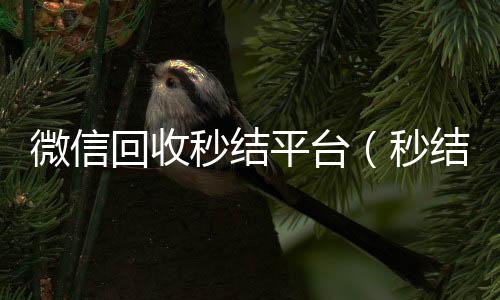 微信回收秒结24小时收vx秒结平台（秒结款微信回收）